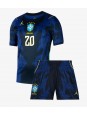 Brazílie Lucas Paqueta #20 Venkovní dres pro děti MS 2026 Krátký Rukáv (+ trenýrky)